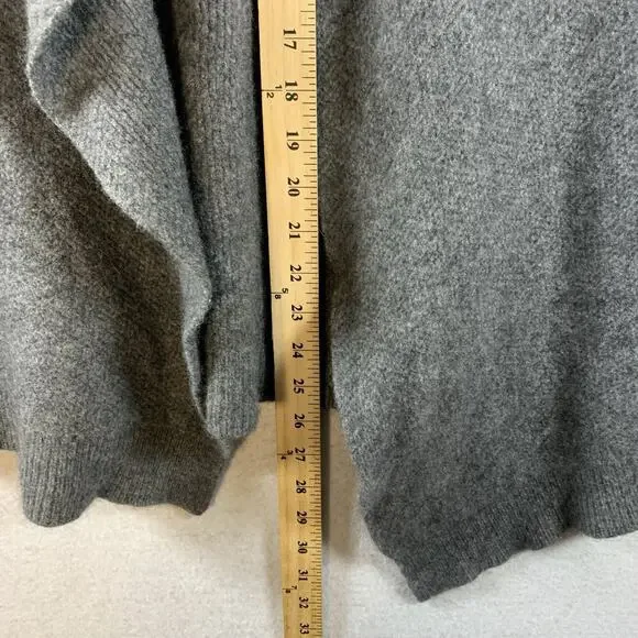 Womens Cashmere‎ Waterfall Open Cardigan Sweater Sz M/L Gray Quiet Luxury Comfy - Picture 6 of 11